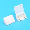 Thickened White Nylon Corner Bracket, L-Shaped 90 Degree, Triangular with Cover for Furniture Cabinet Connector