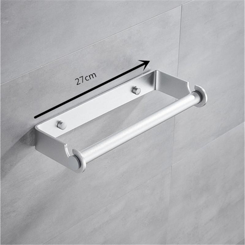 Multifunctional Wall Mount Paper Towel Holder Aluminium Alloy Cling Film Storage Rack Kitchen Organizer Practical Roll Paper 6340₽