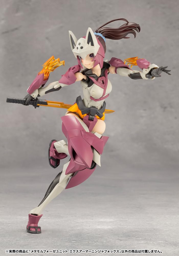 Kotobukiya (KOTOBUKIYA) Mugen Kaikou Megalomaria Metamorphose Unit Ex-Armor Ninja Fox, Approximately 82mm Tall, Non-scale Plastic Model