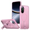 Militärisches Anti-Fall-Kühlloch-Design Magnetische Hülle Für Xiaomi Poco F7 Redmi Turbo 4 Pro Metallständer TPU Acryl Rückseite