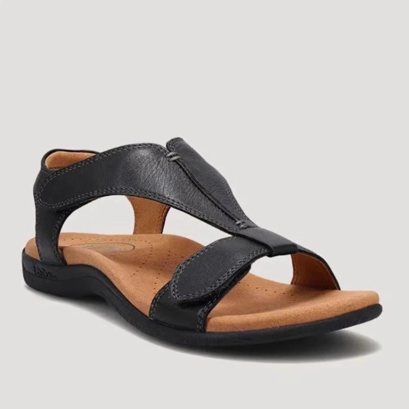 Fashion Sandals Women Summer Open Toe Soft Premium Orthopedic Low Heels Walking Sandals Toe Corrector Cusion 2025 Designer Sandals