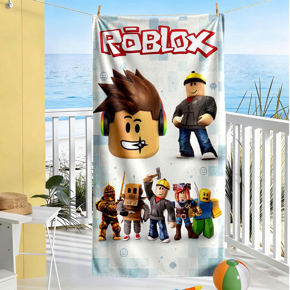 Roblox Beach Towel Soft Durable Quick-Dry Comfortable Lightweight Suitable for Sports, Travel, Swimming, Yoga, Bathroom, Beach, And Pool