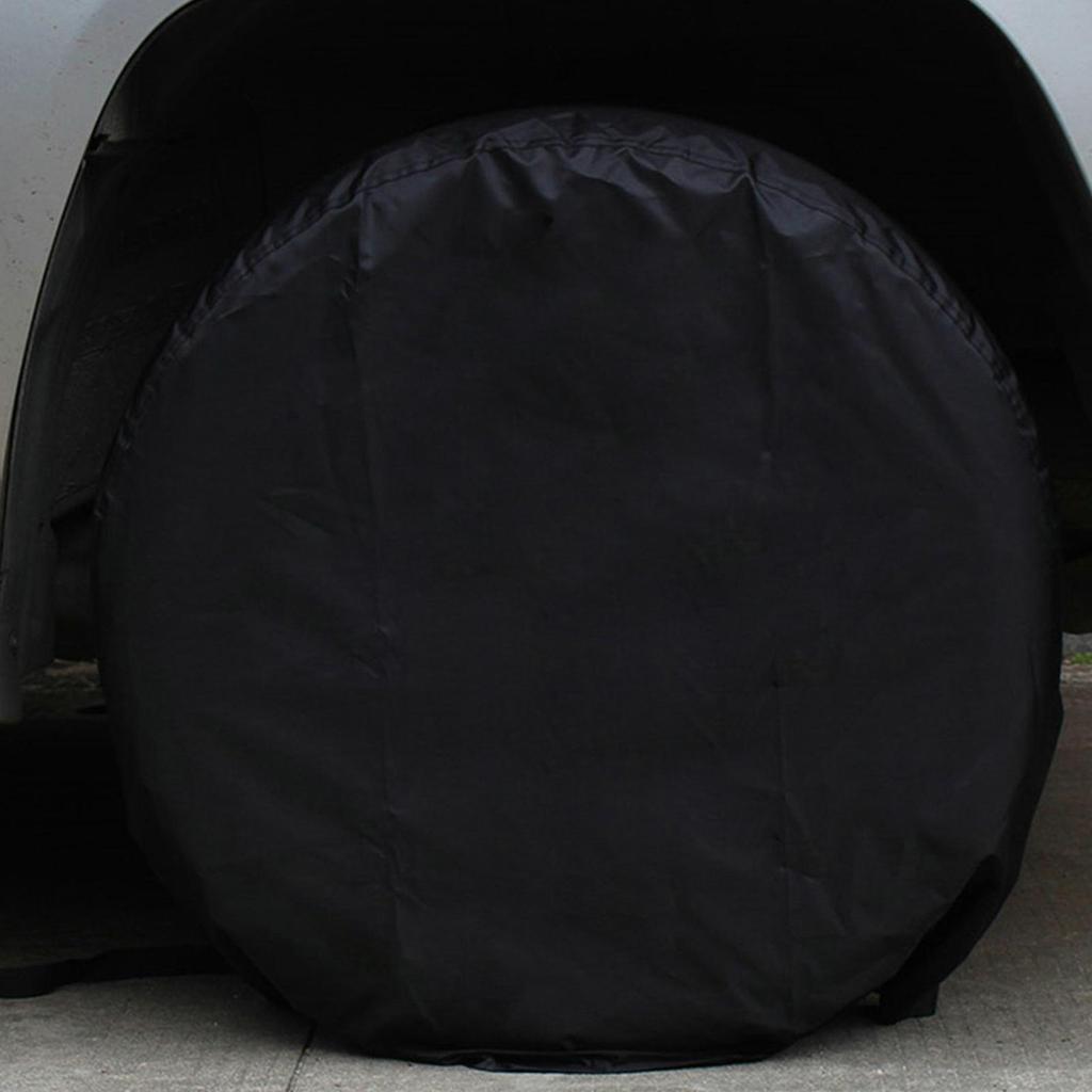 Tire Covers For Car 4X Trailer Tire Protection Cover Oxford Fabric Vehicle Maintenance Wheel Guard For Caravan Truck RV Yard