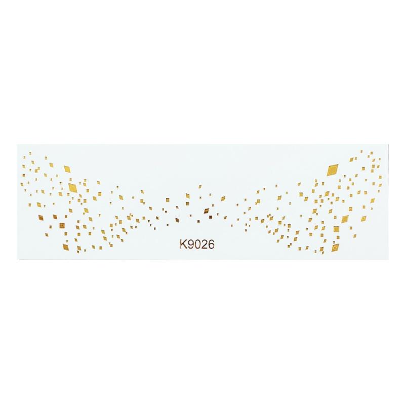 Vergoldete Sommersprossen Make-up Aufkleber Speziell geformt 2 Stück Tattoo Aufkleber Gesicht Aufkleber