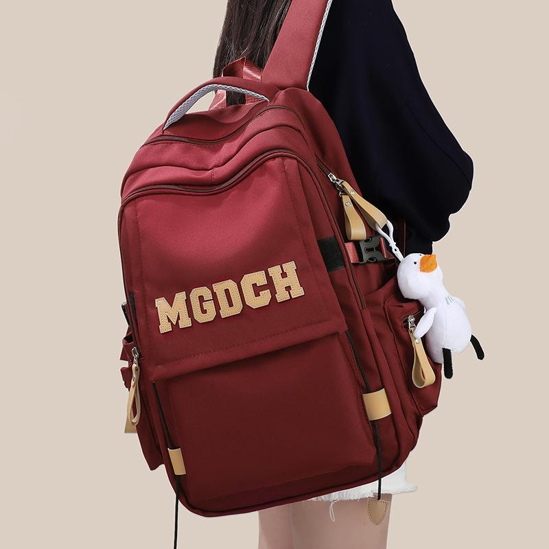 School Bag Female Fashion College High School Backpack Junior High School Primary School Student Large Capacity Backpack Luggage