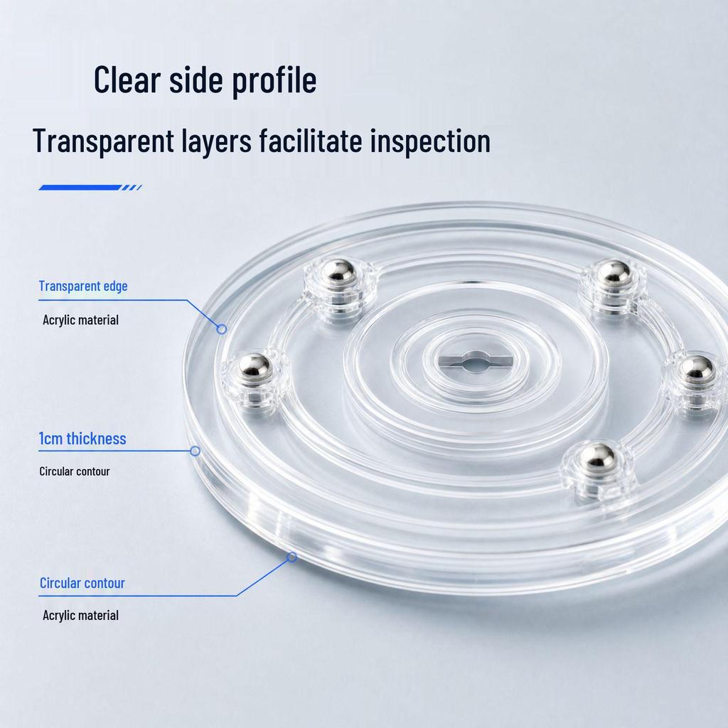 Acrylic 360° Rotating Turntable Display Base
