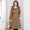 Winter New Style Figure-flattering Over Knee Medium and Long Cotton-padded Clothes 2025 Down Cotton Coat