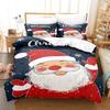 3-Piece Christmas Snowflake Pattern Duvet Cover Set - Soft, Breathable Winter Theme - Perfect for Bedroom and Guest Room Decor