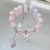 Elegant Crystal Butterfly Beaded Bracelet