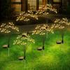 Solar WaterproSwaying Starburst Garden Lights for Outdoor Decor, Ideal for Yard, Patio, Pathways. Perfect Gift for Women, Warm White