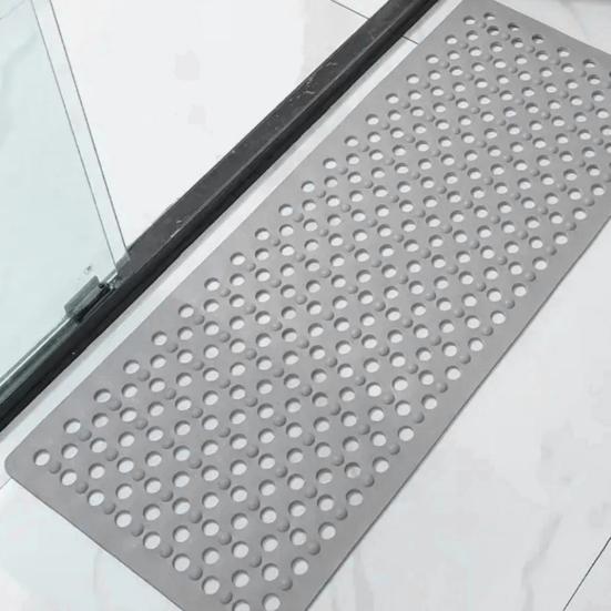 Bath Tub Mat Suction Cup Bath Shower Mat Non-Slip Bathtub Rug with Drain Holes Machine Washable Mat for Bathroom Floor Tub