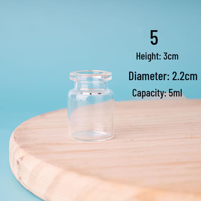 50 прозрачных мини-стеклянных бутылочек с пробками для гидропонных цветов и поделок empty (without cork)