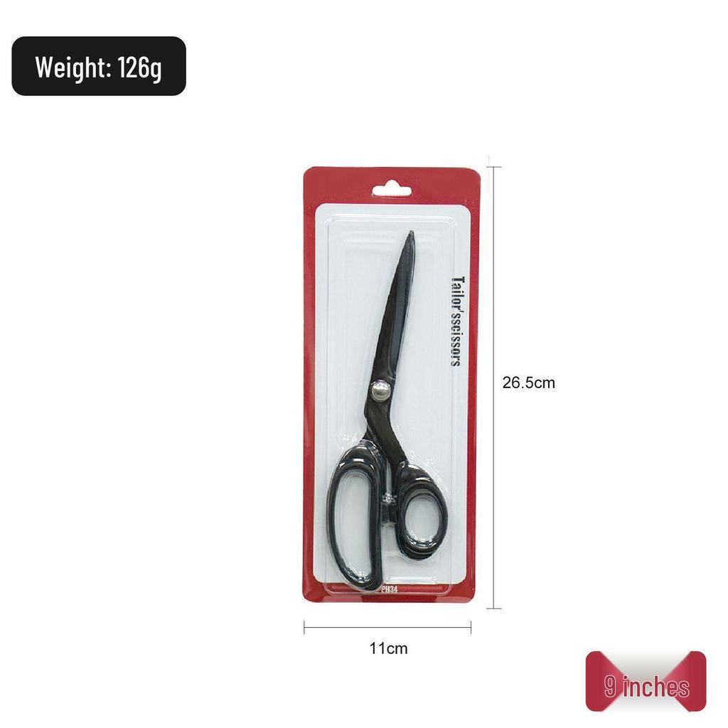 Professional Rust-Proof Tailor's Scissors - Stainless Steel, Handmade, for Left and Right Handed Use, Ideal for Cutting Fabric and Paper