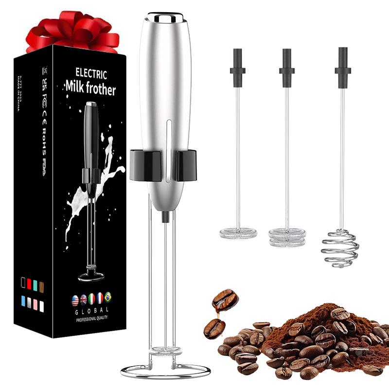 Electric Milk Frother & Mini Whisk - Portable Coffee Frother & Egg Beater
