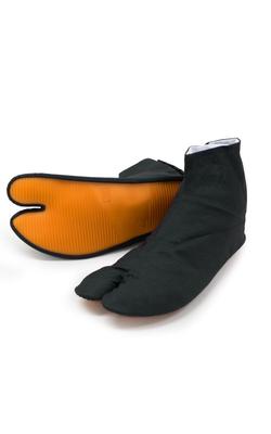 Aiai Rubber-Soled Tabi Socks, Black, for Festivals, Dancing, Drumming, Working At Heights, Gardening, Men's, Women's, and Kids (Size 26.5cm)