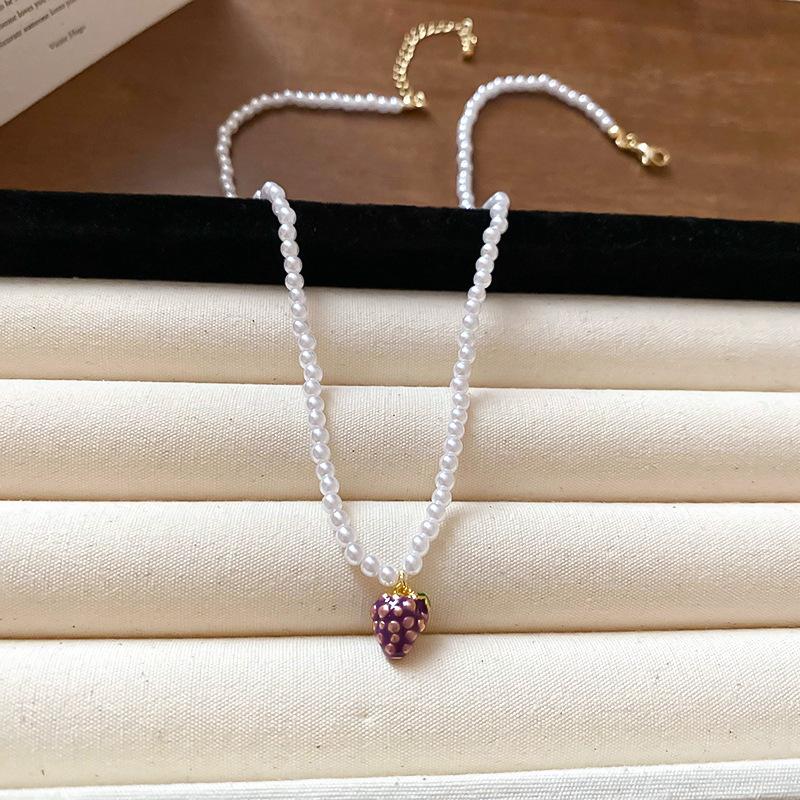 Irregular Long Pearl Necklace French Light Luxury Temperament Sweater Chain Niche Simple High Sense Necklace Women