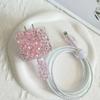 Transparent Soft Shell Glitter Data Head Protective Cover Cable Biter Apple 20W Data Cable Protective Cover Charging Cable Protection