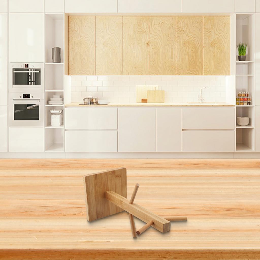 Soluzione Sostenibile in Legno per Conservare Tazze, a Forma di Albero con 6 Ganci