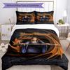 Illustrazioni Gotica Personalizza il tuo nome Set Biancheria da Letto Copripiumino Traspirante con Federe Decorazione per la Casa Regalo di Compleanno