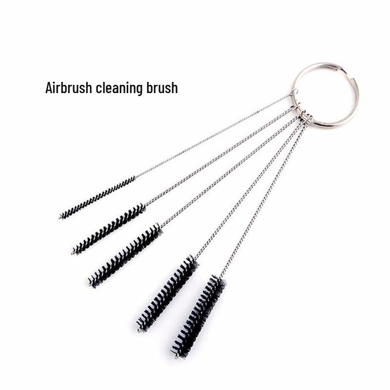 Airbrush Cleaning Kit: Brush, Needle, and Nozzle Scraper Tools