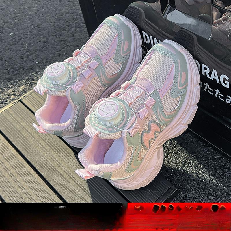 

Новая интернет-знаменитость Удобная, легкая и универсальная повседневная детская спортивная обувь 30 розовый