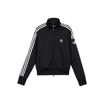 Jaqueta Esportiva Retro Listrada de Manga Longa Originals para Mulheres, Preta