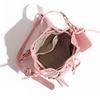 2024 Women's Summer Bucket Bag Set: Fashion Drawstring, Rivet Design, with Wide Shoulder Strap and Messenger Bag.