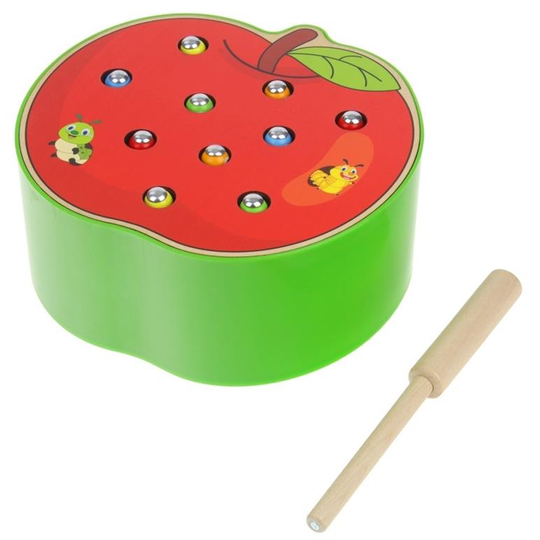 Wooden Game Catch the Bug Fishing - apple