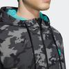 Adidas Neo Camouflage Buchstabenstreifen Gewebte Sportliche Freizeit-Kapuzenjacke Herren Jacken Schwarz HC9707
