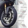 16pcs Auto Wheel Rim Reflective Modified Decals Self-Adhesive Car Stickers Motorcycle Wheel Hub Modification Stickers
