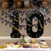 40 Inch Black Foil Balloon Number 12,Crown 12th Birthday Party Decorative Balloons,Number Large Numbers Balloon 12,Girls Boys 12th Birthday