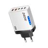 5 Ports Phone Charger Adapter With Light USB C Charger 240W Charger Plug for iPhone/Xiaomi/Samsung