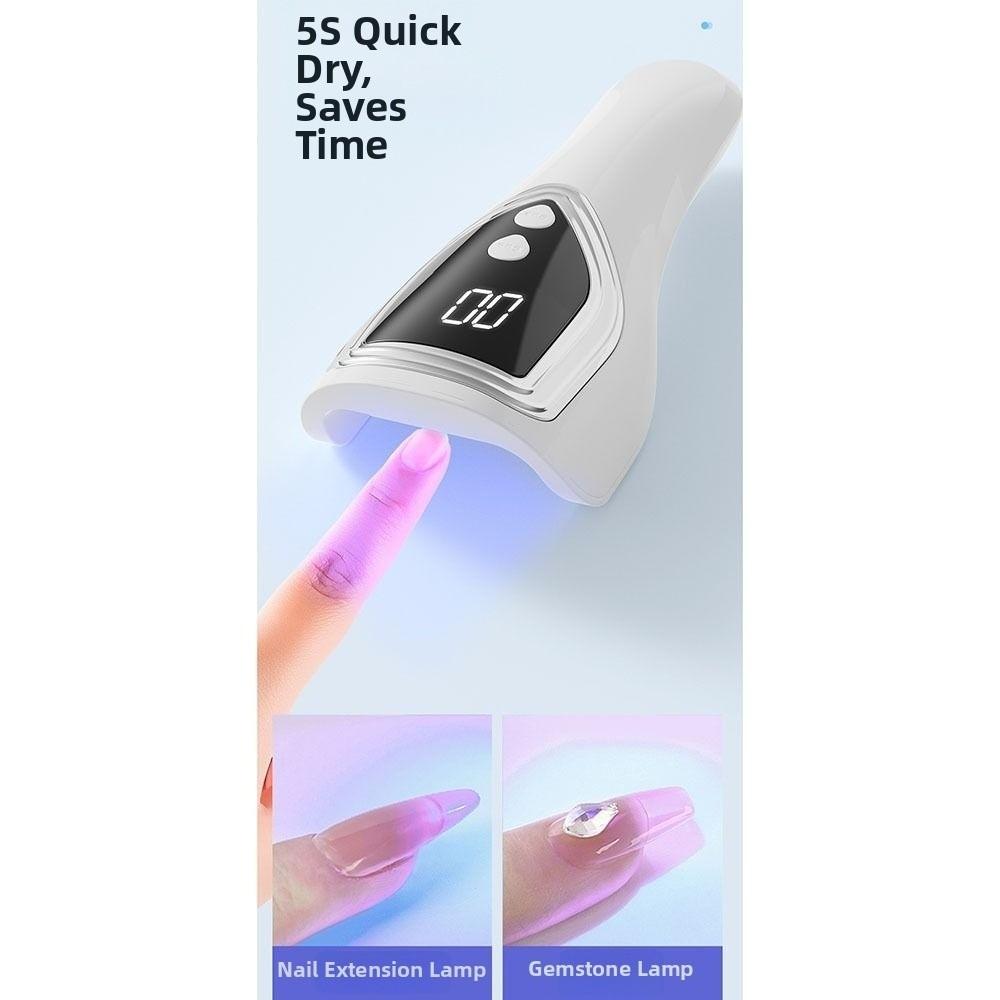 Portable Nail UV Light Cordless LED Gel Nail Curing Lamp Quick Dry Handheld UV Nail Lamp DIY Nails