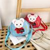 Mouse And Rabbit Shoulder Bag Adjustable Shoulder Strap Childrens Zipper Design