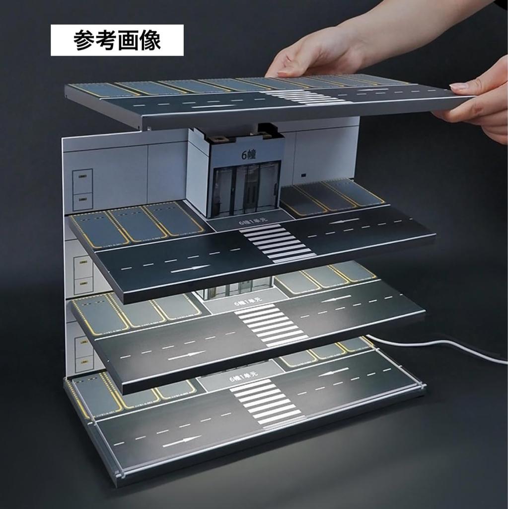 Maßstab Parkmodell 22223261 Parkplatz Grube Ausstellungsraum Garage Diorama Miniaturauto 1/64 [Gebraucht]