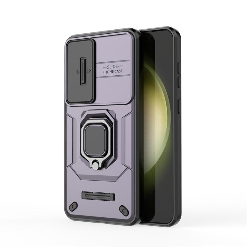 

For Samsung Galaxy S25 Plus Case Samsung S25 Plus Cover Slide Camera Protector Bumper Holder Phone Cases For Samsung S25 Ultra For Samsung S25Ultra фиолетовый