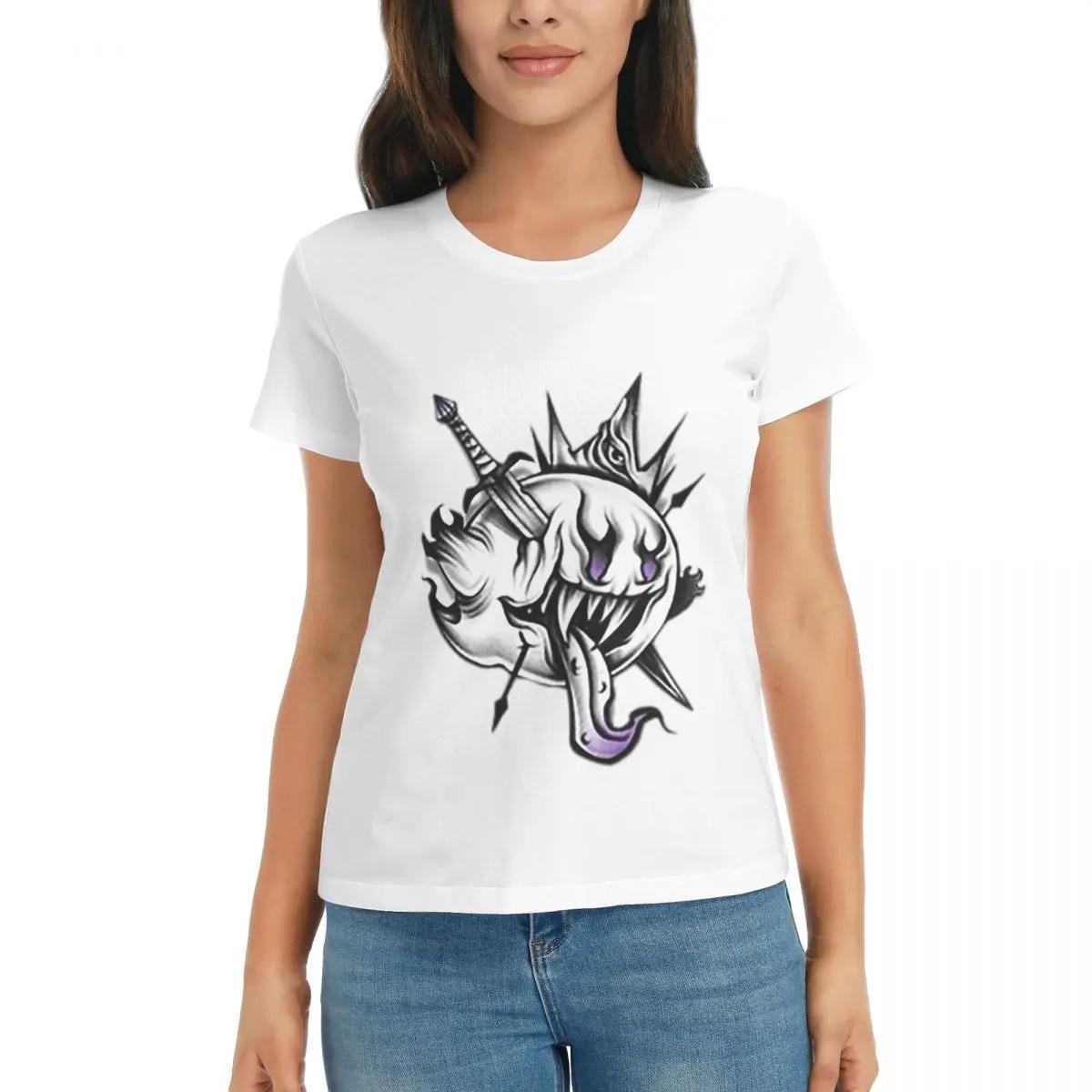 

Women TShirt King Boo Summer Short Sleeve Tees Round Neck Cotton T Shirts Clothes Tops Streetwear S