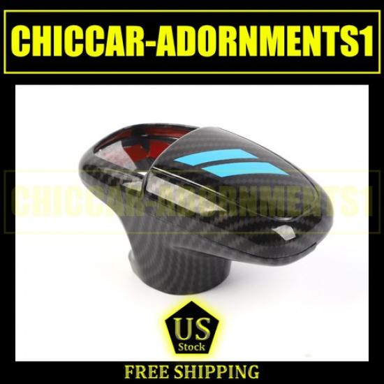 

Carbon&blue Gear Shift Knob Head Cover For Dodge Charger Challenger Durango 15+