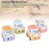 4 Pcs Pull Back Cars Adorable Cartoon Dessert Alloy Realistic Friction Powered Pull Back Trucks Toy Vehicles for Kids A Type