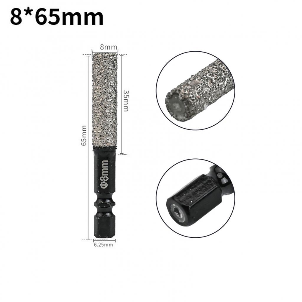 Efficient Diamond Drill Bit with Cooling Wax Core for Dry Tile Drilling