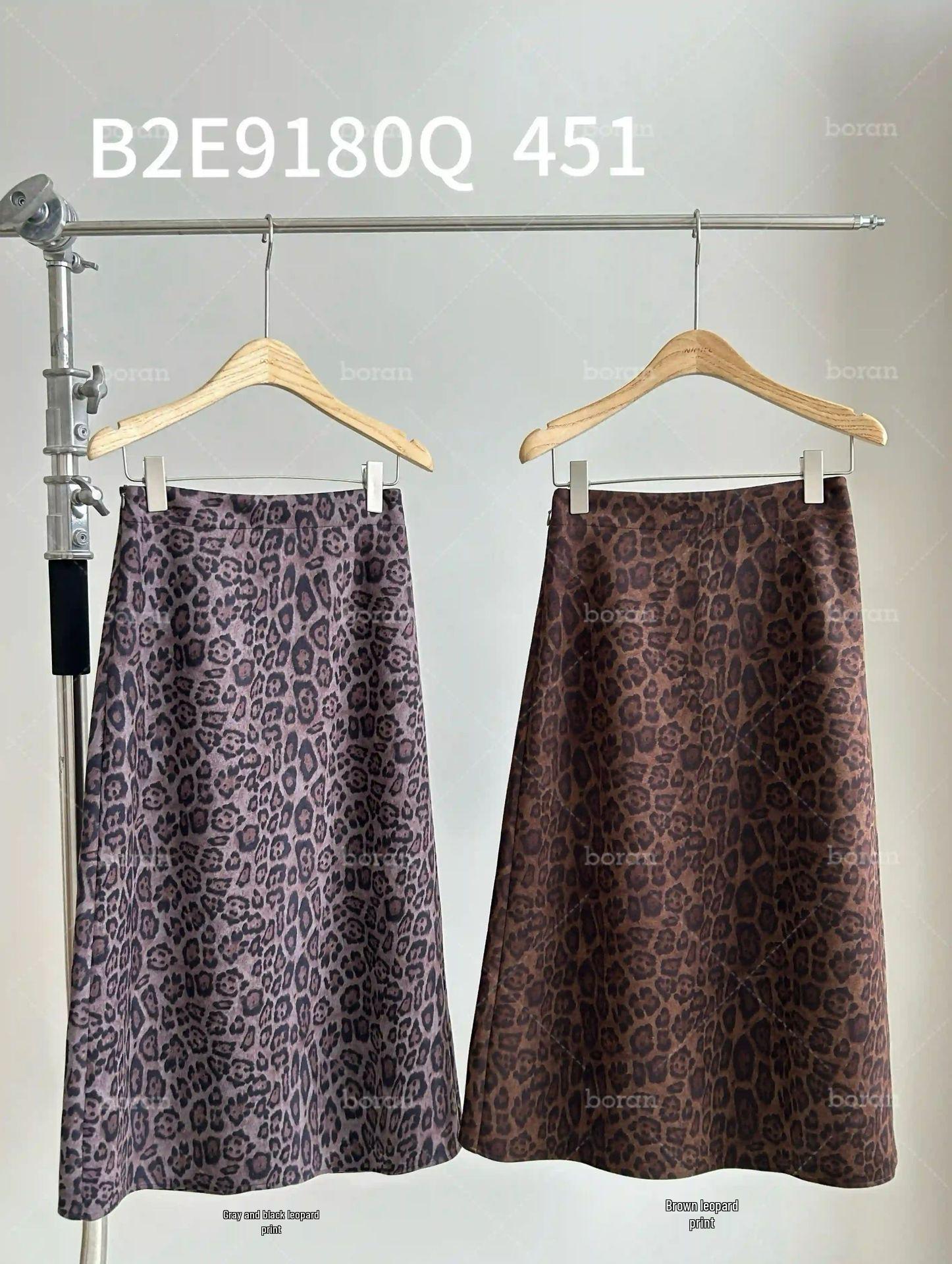 

Long Midi Skirt B2E9180Q Small леопардовий/коричневий