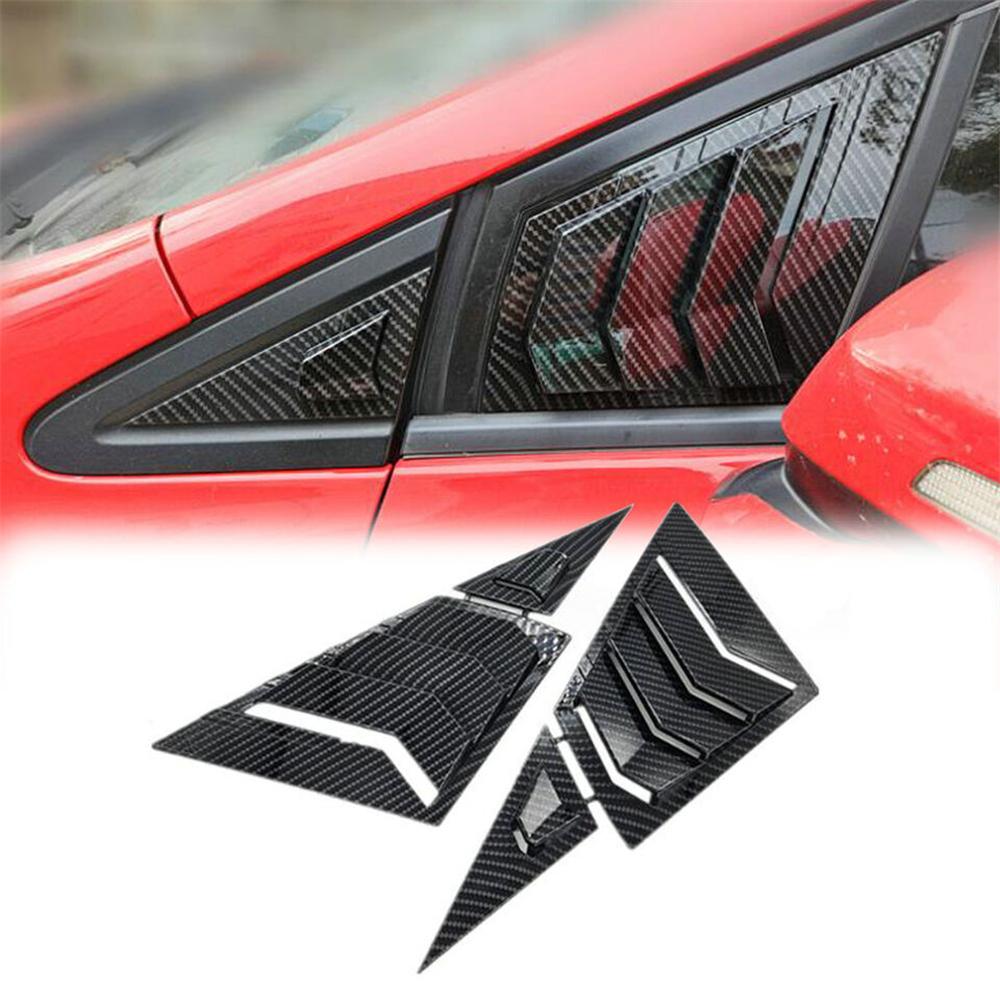 1Pair Car Front Window Scoop Louver Cover For Honda Civic Sedan G9 9th 2012-2015