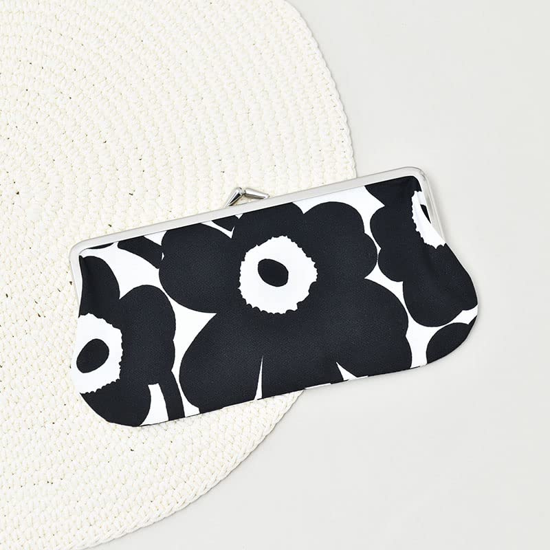 Silmalasi Kukkaro Mini Unikko Purse Pouch for Women F Black x White [marimekko] 52_1_52229291496