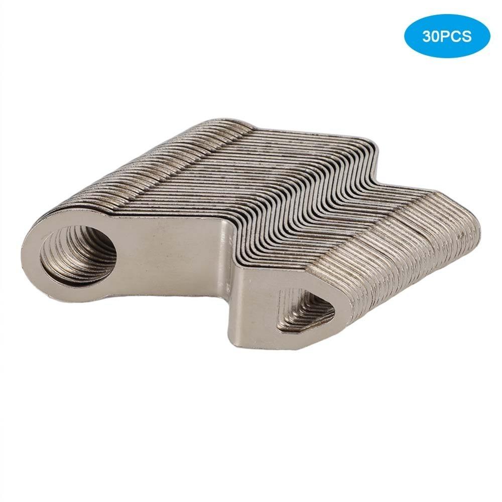 

30Pcs Set Quartz Clock Movement Metal Hook Clock Hanger Clock Movement Set Heavier Clocks 30 x Hook