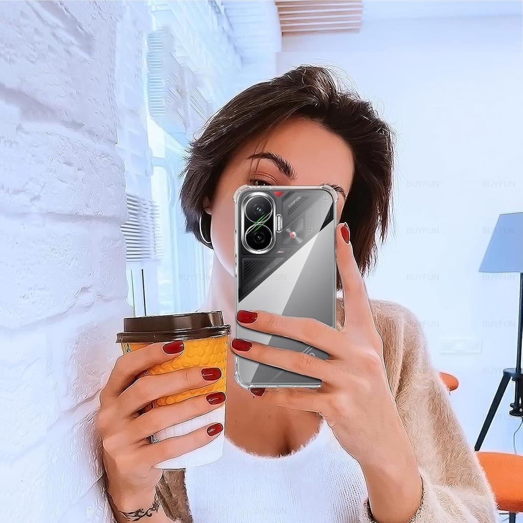 PocoF7 Shockproof Silicone Soft Case For Xiaomi Poco F7 F 7 5G Global 25053PC47G,25053PC47I 6.83" Clear Ultra-Thin Cover Shell