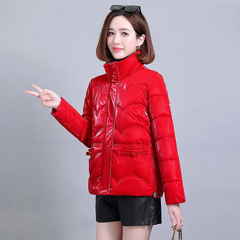 

Хлопковая одежда для женщин зимой, новая легкая стирка с зыбучим песком и жемчугом, свободный стоячий воротник, хлопковая одежда для женщин, утолщенная корейская модная куртка