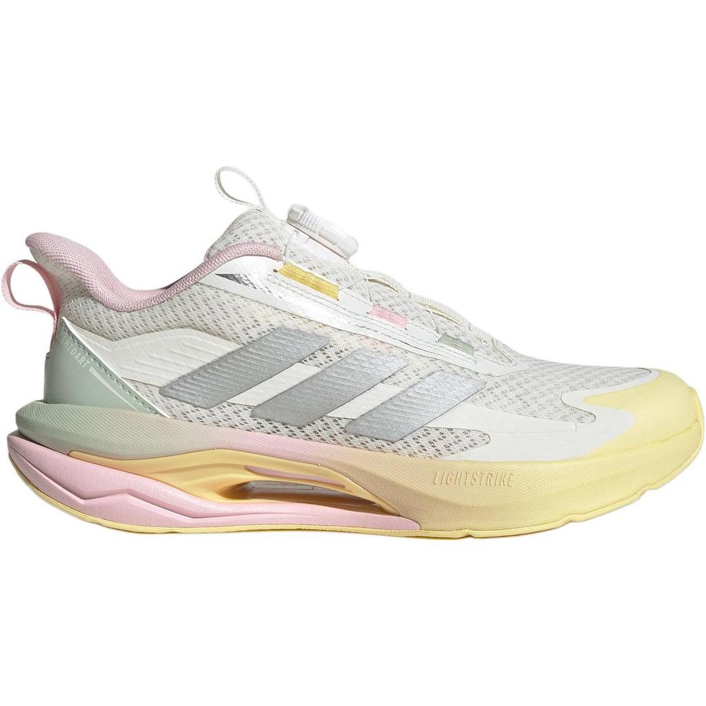 Adidas Lightdart Habu Comfortable Versatile Non-Slip Durable Rebound Low-Top Running Shoes Kids Running Shoes White KJ3964