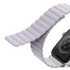 Pasek do Apple Watch Series 1 UNIQ Reversible Magnetic Lilak-Biały