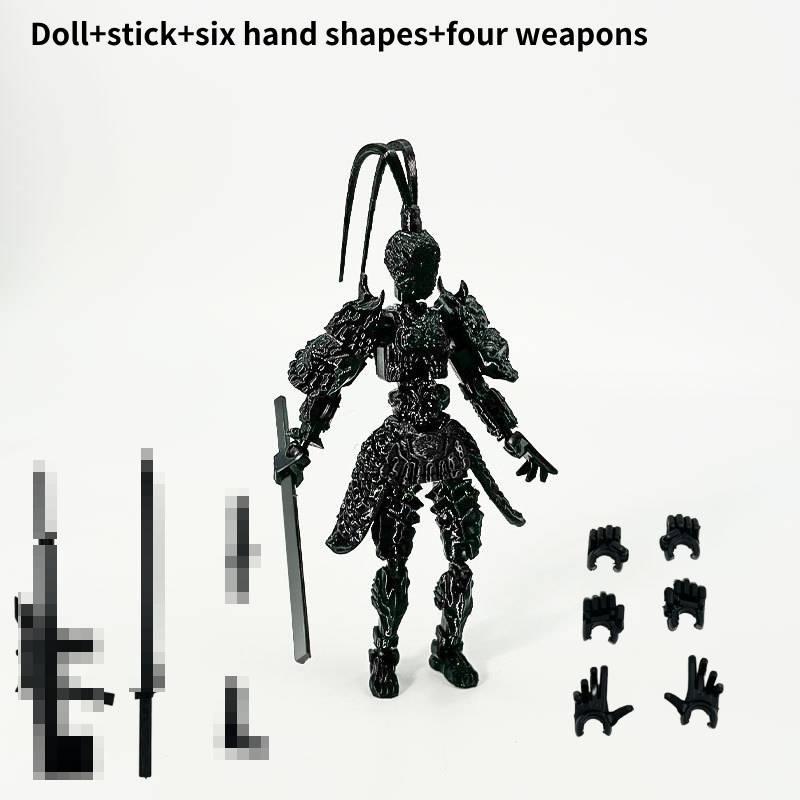 Hochwertige Schwarze Mythologie Wukong Gelenkige Actionfigur Sammlerspielzeug Set