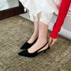 Chunxin French One-Word Strap Mary Jane Pointed Single Shoes Women Shallow Mouth High Heels Women